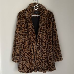 Faux Fur Leopard Jacket